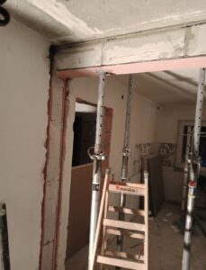 Einbau von Stahlträger